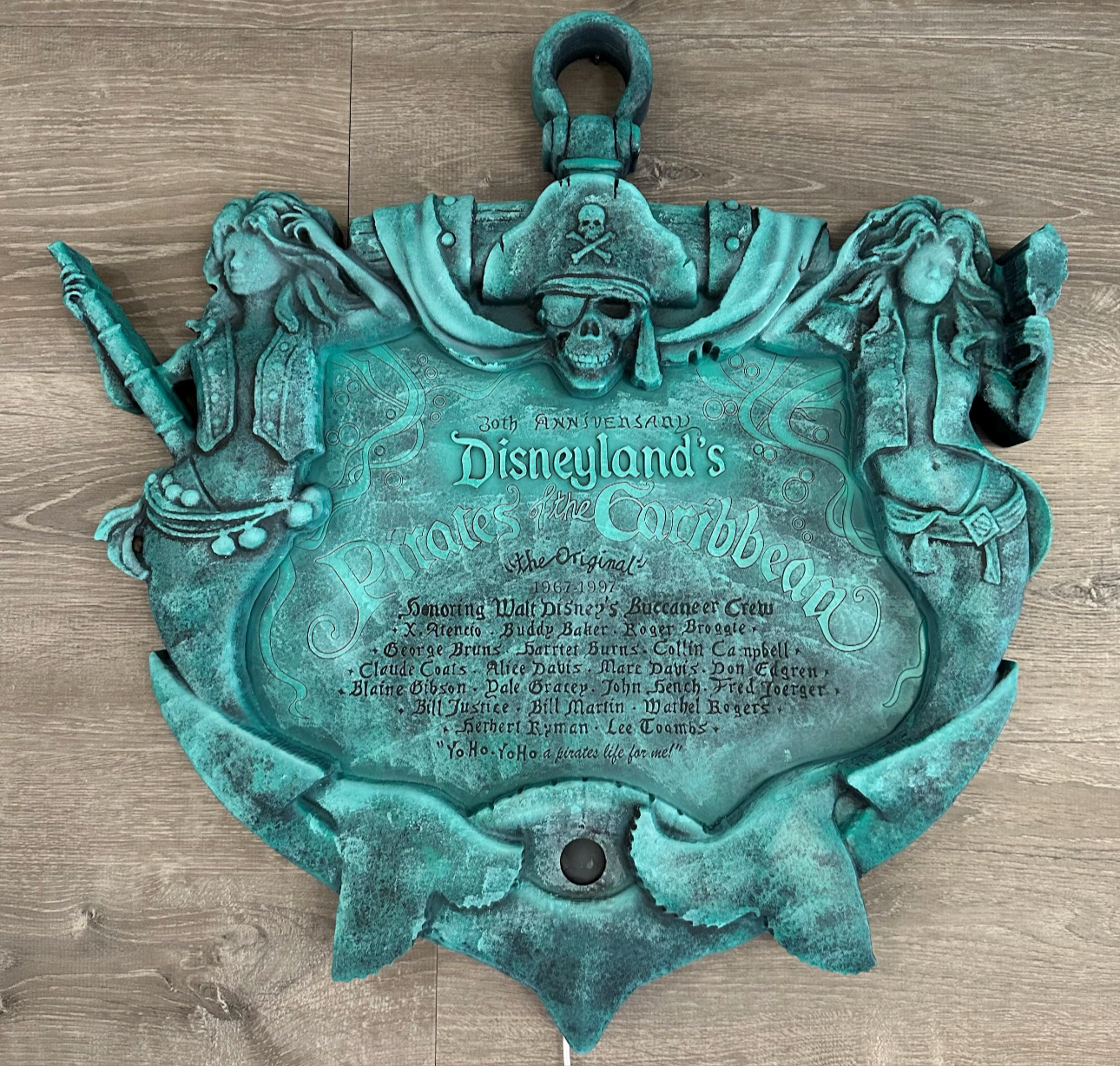 Pirates of the Caribbean Plauqe with lights Made to order. 24”x24”