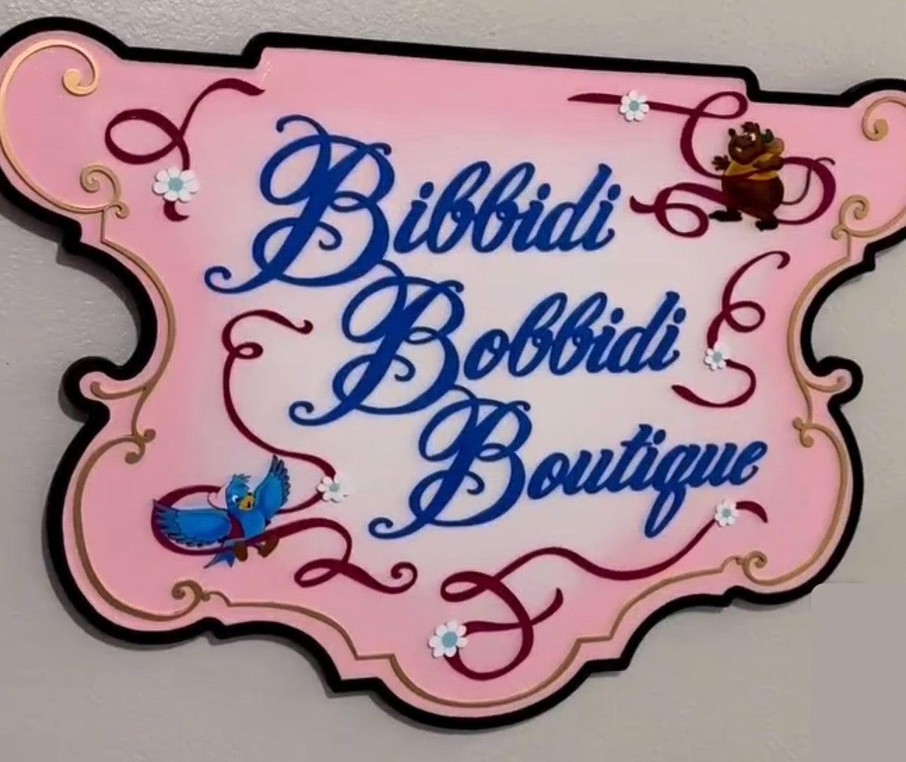 32” Bibbidi Boutique Custom Sign~ Made To Order