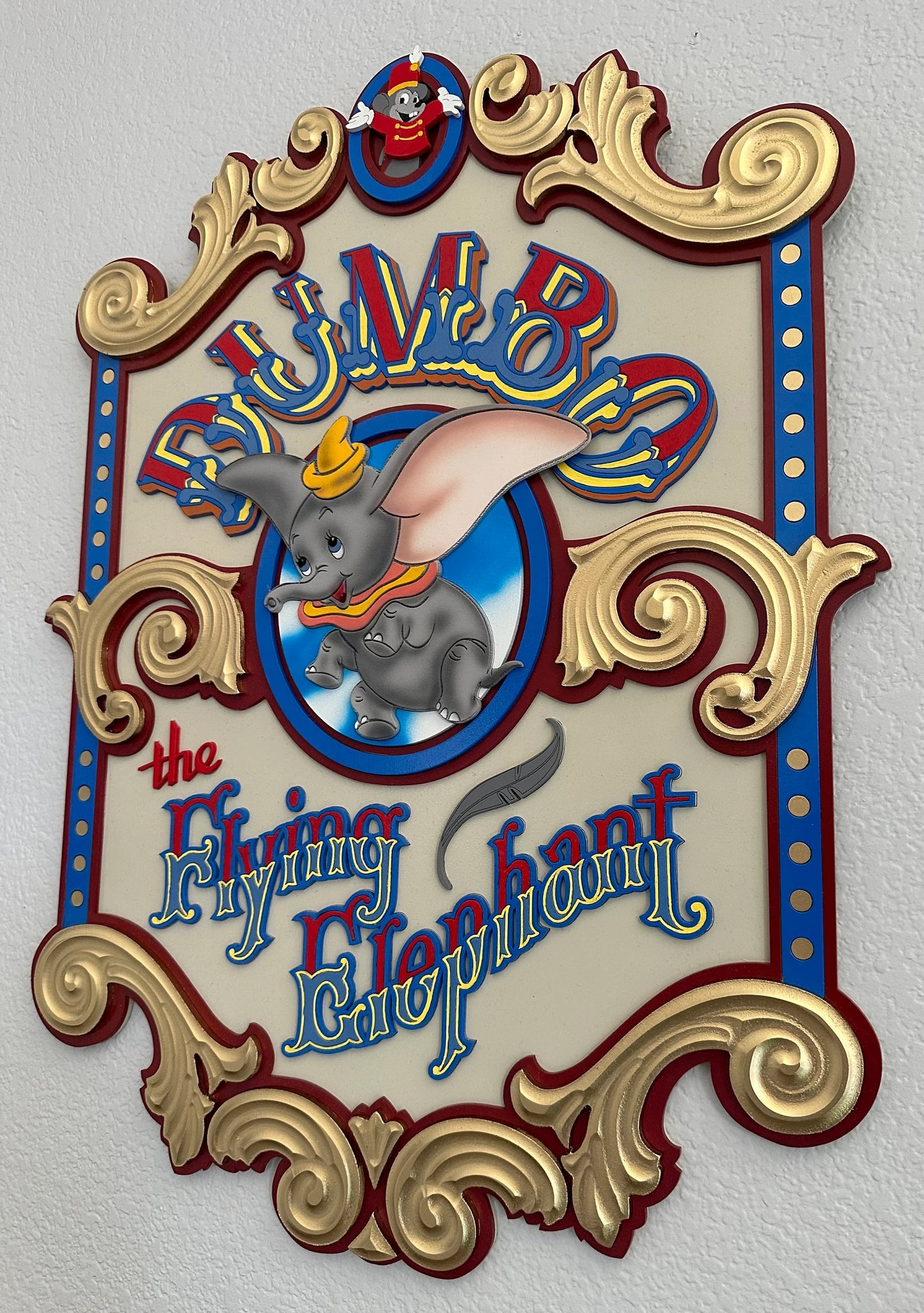 Dumbo Ride Sign~ Made To Order 24”x17.5”