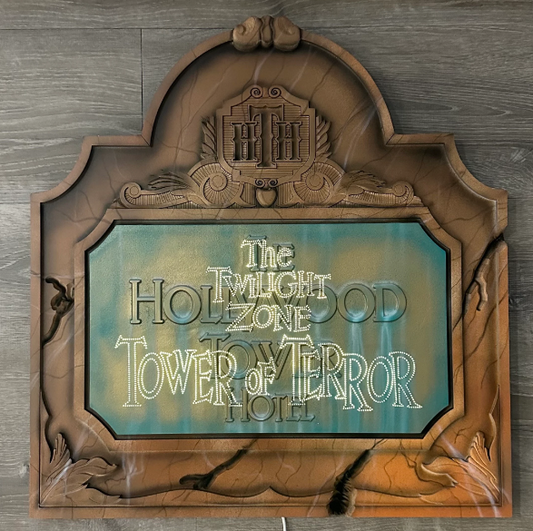 Hollywood Tower with leds Custom Sign with Leds~ Made To Order 24”x23”