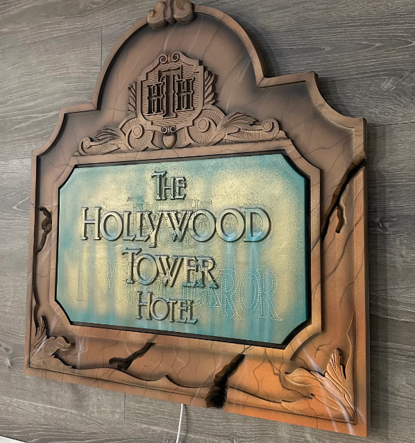 Hollywood Tower with leds Custom Sign with Leds~ Made To Order 24”x23”