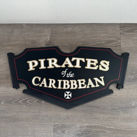 Pirates Of The Caribbean 32” custom sign. Made to order.