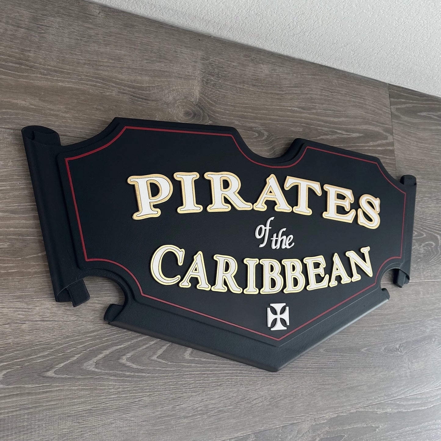 Pirates Of The Caribbean 32” custom sign. Made to order.