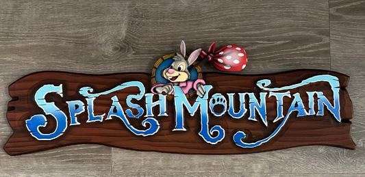 Splash Mountain sign. Made to order. 32”x10.5”