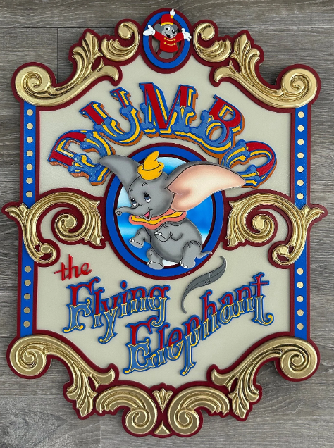 24” Custom Dumbo Sign with lights~ Made To Order