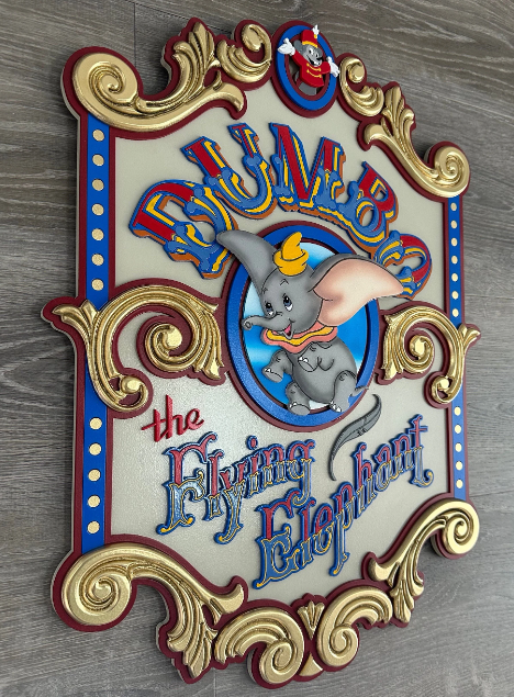 24” Custom Dumbo Sign with lights~ Made To Order