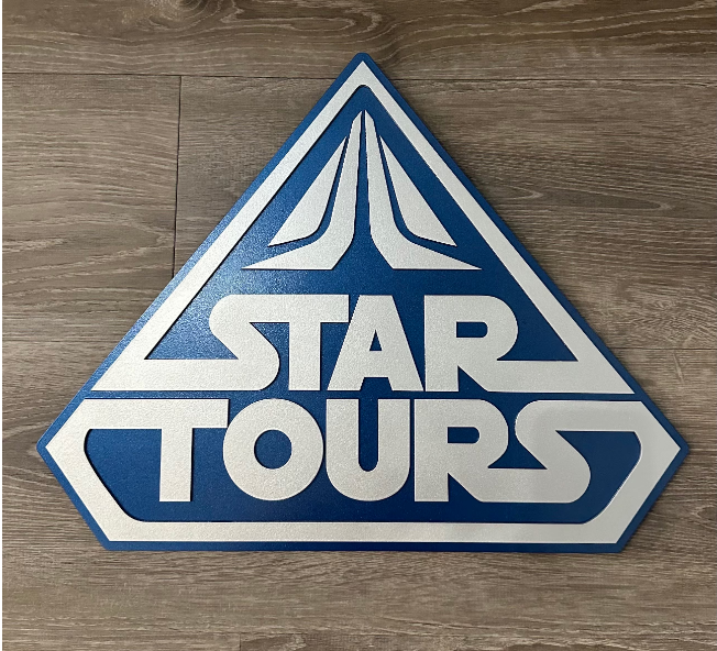 Star Tours Inspired sign ~ MADE TO ORDER 20”x15.5”