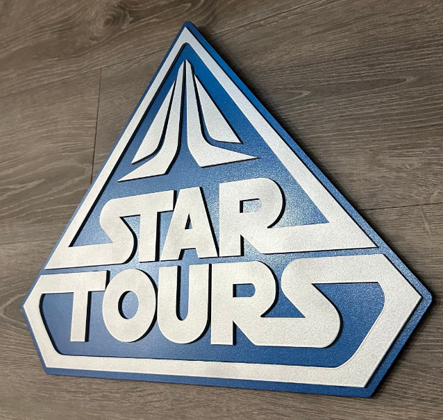 Star Tours Inspired sign ~ MADE TO ORDER 20”x15.5”