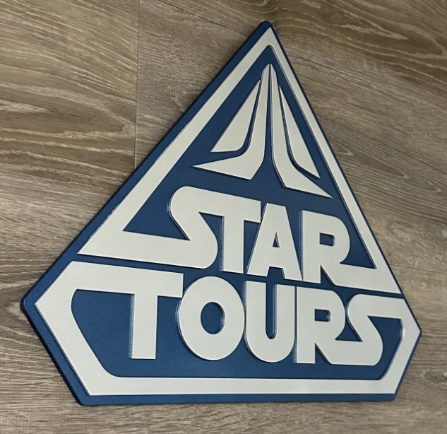 Star Tours Inspired sign ~ MADE TO ORDER 20”x15.5”