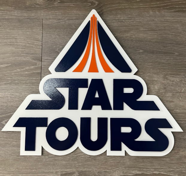 Vintage Star Tours Inspired sign~ Made to order 20”x16.5”