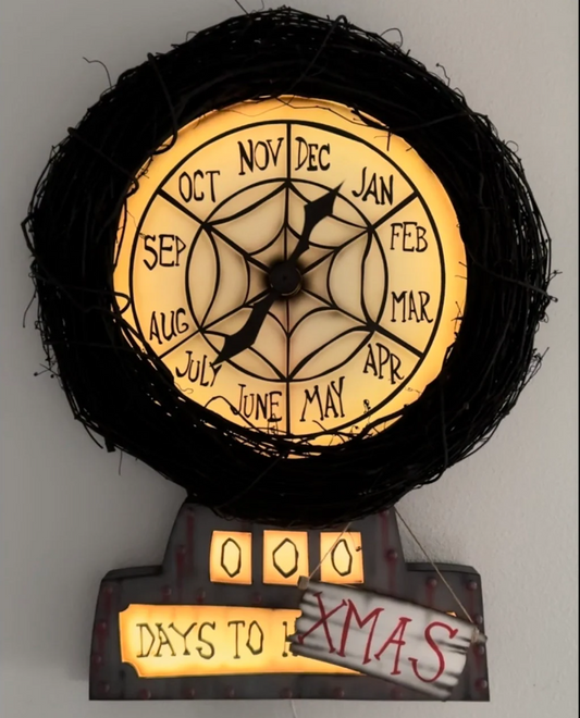 Nightmare Before Christmas Clock 32” with working hands~MADE TO ORDER