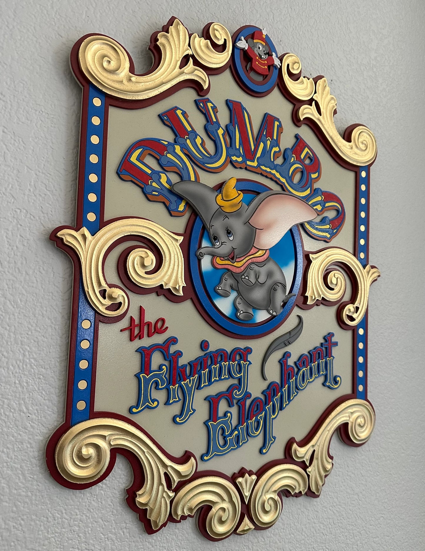 24” Custom Dumbo Sign with lights~ Made To Order